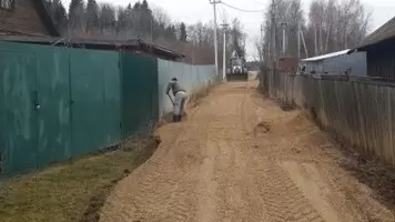 Ремонт дороги в поселке Ruza Resort